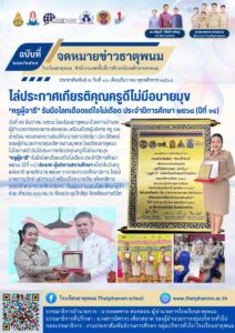 ข่าวประชาสัมพันธ์โรงเรียนธาตุพนม